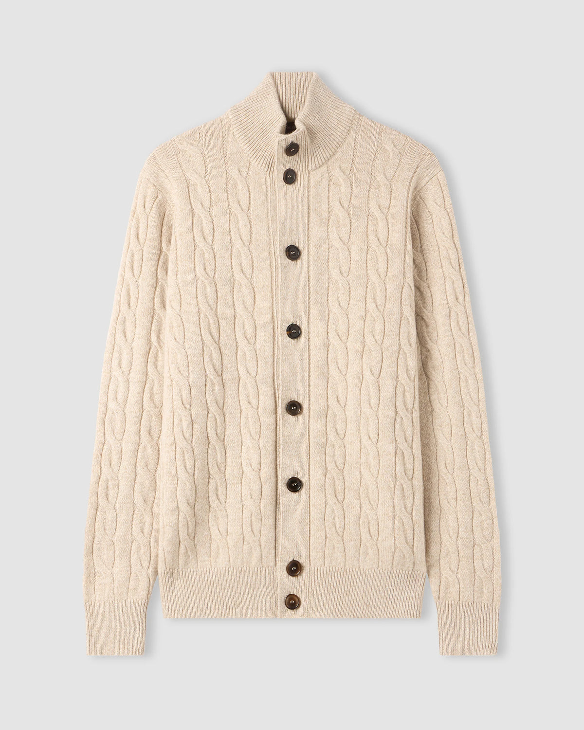 Wool & Cashmere Buttoned Cardigan