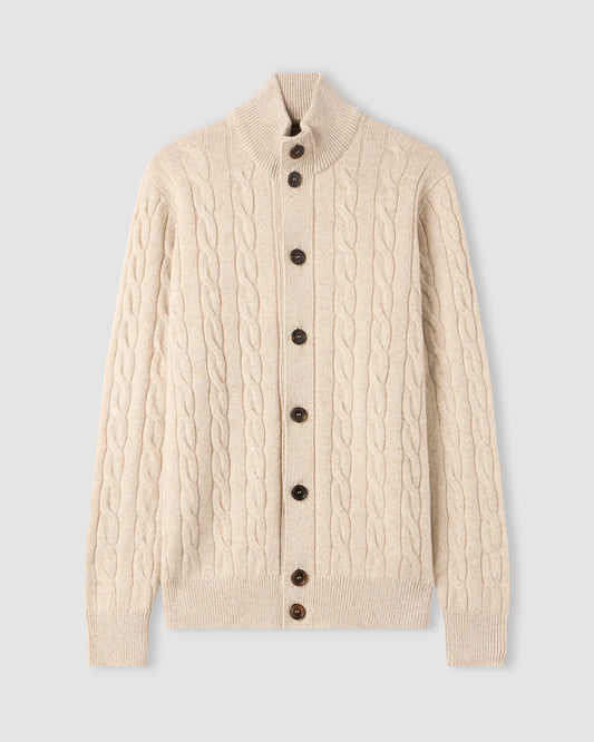 Wool & Cashmere Buttoned Cardigan