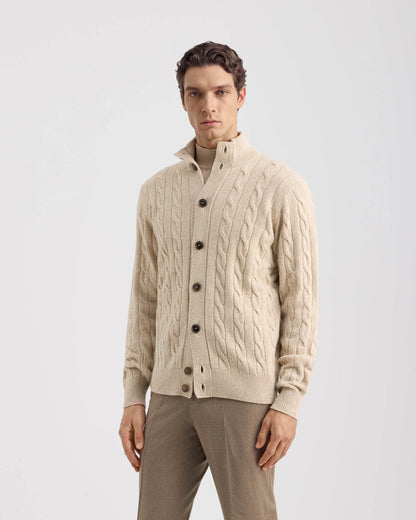 Wool & Cashmere Buttoned Cardigan