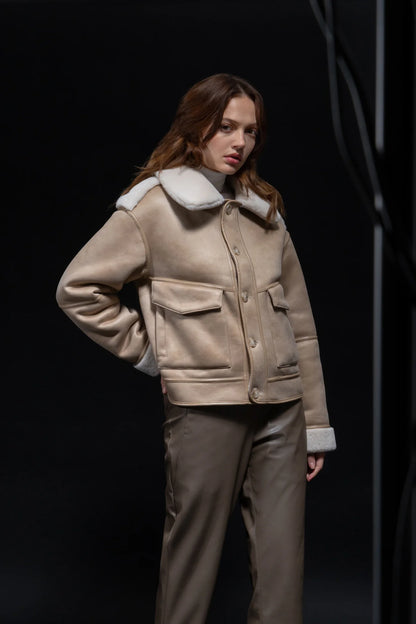 Reversible Jacket In Rice