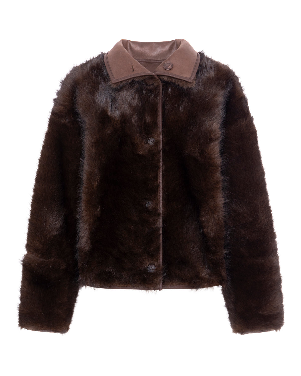 Short Faux Jacket - Truffle
