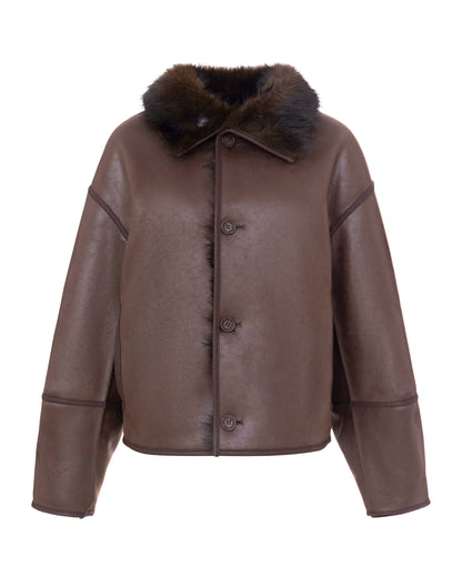 Short Faux Jacket - Truffle