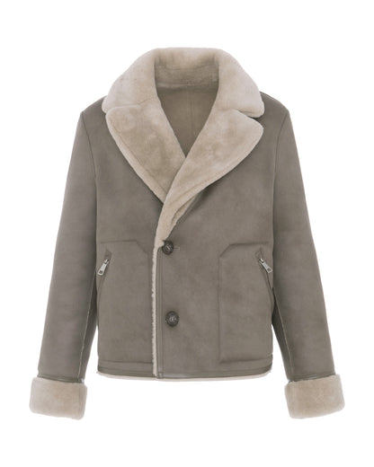 Short Faux Jacket - Taupe
