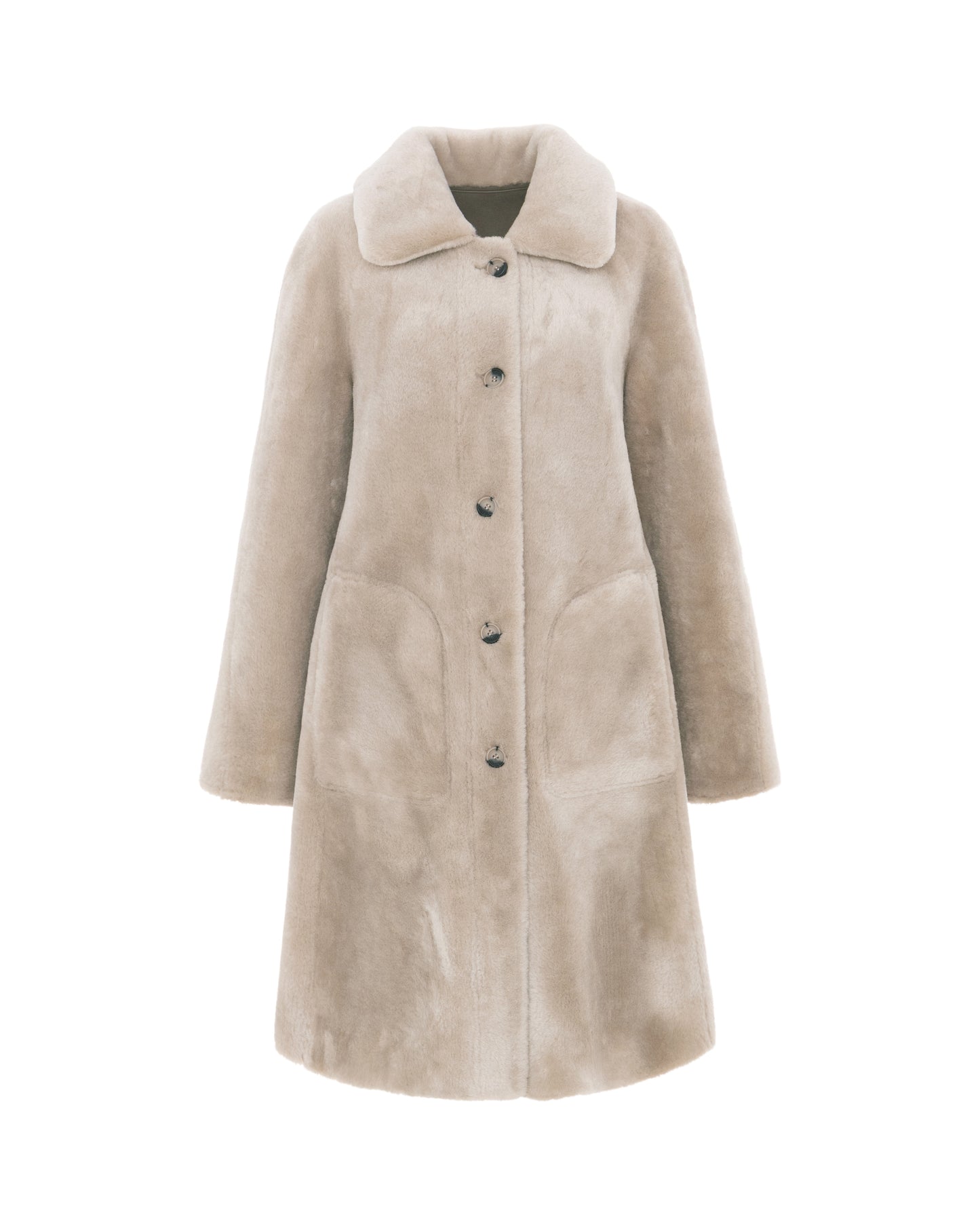 Swing Faux Coat - Taupe
