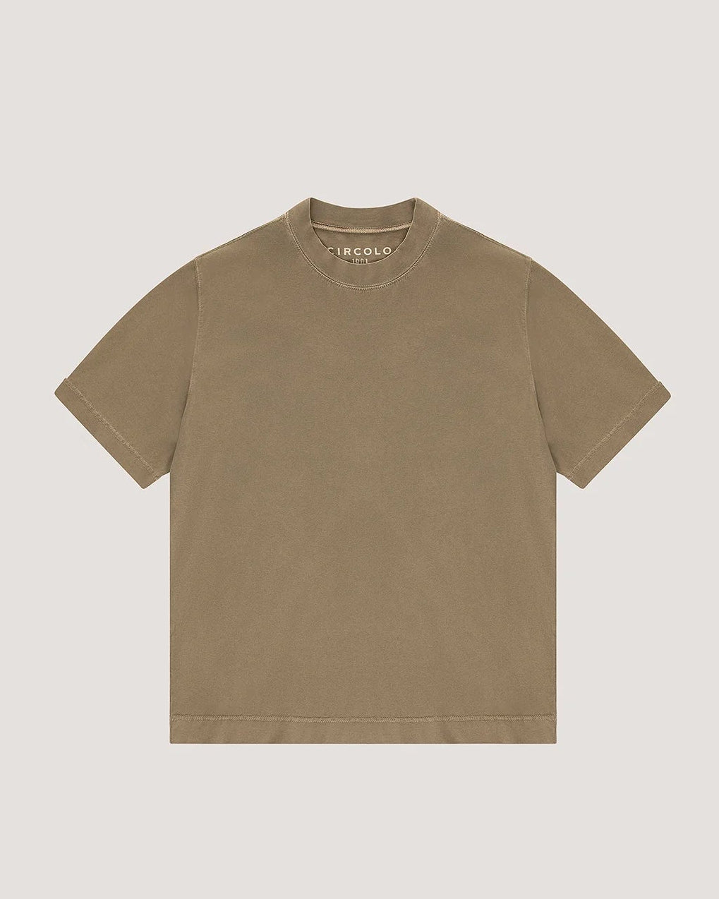 High Neck Jersey Tee