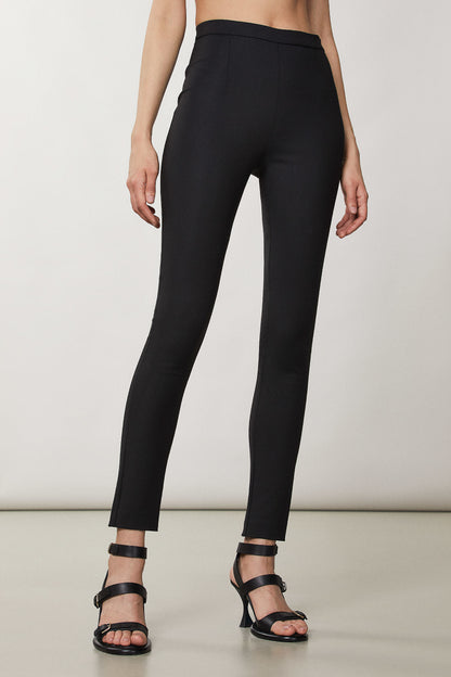 Black Slim Pants With Zip