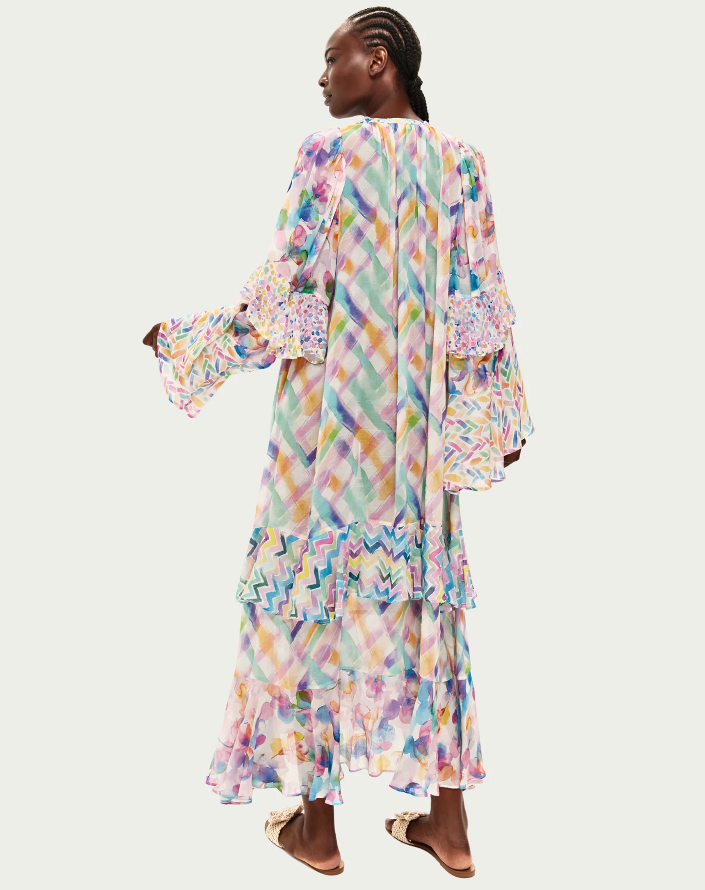 Calla Fairy Dust Tiered Ruffle Dress