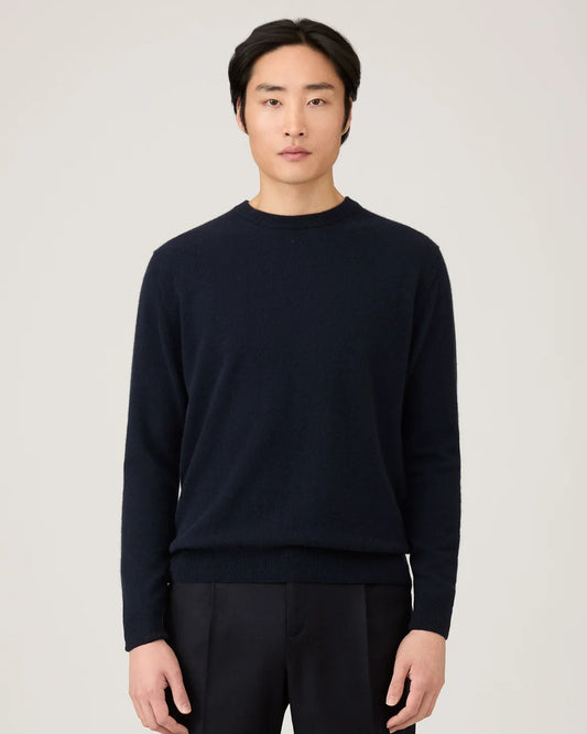 Cashmere Crew Neck Jumper - Navy