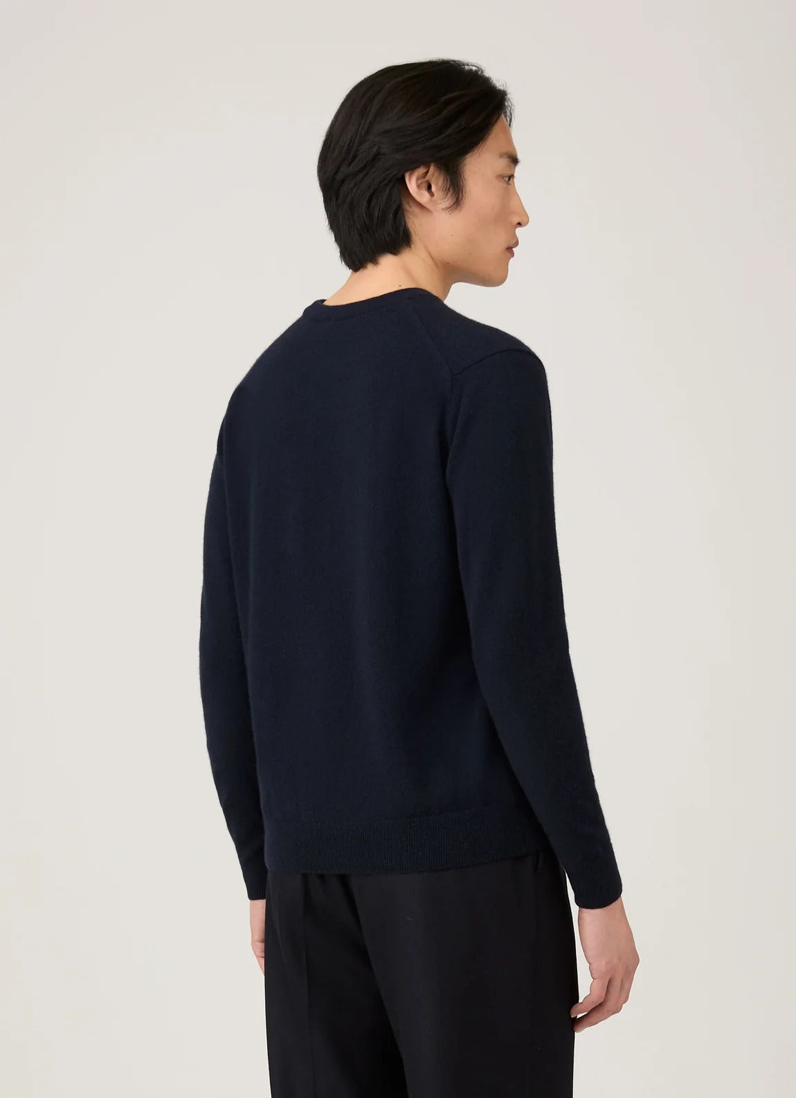 Cashmere Crew Neck Jumper - Navy