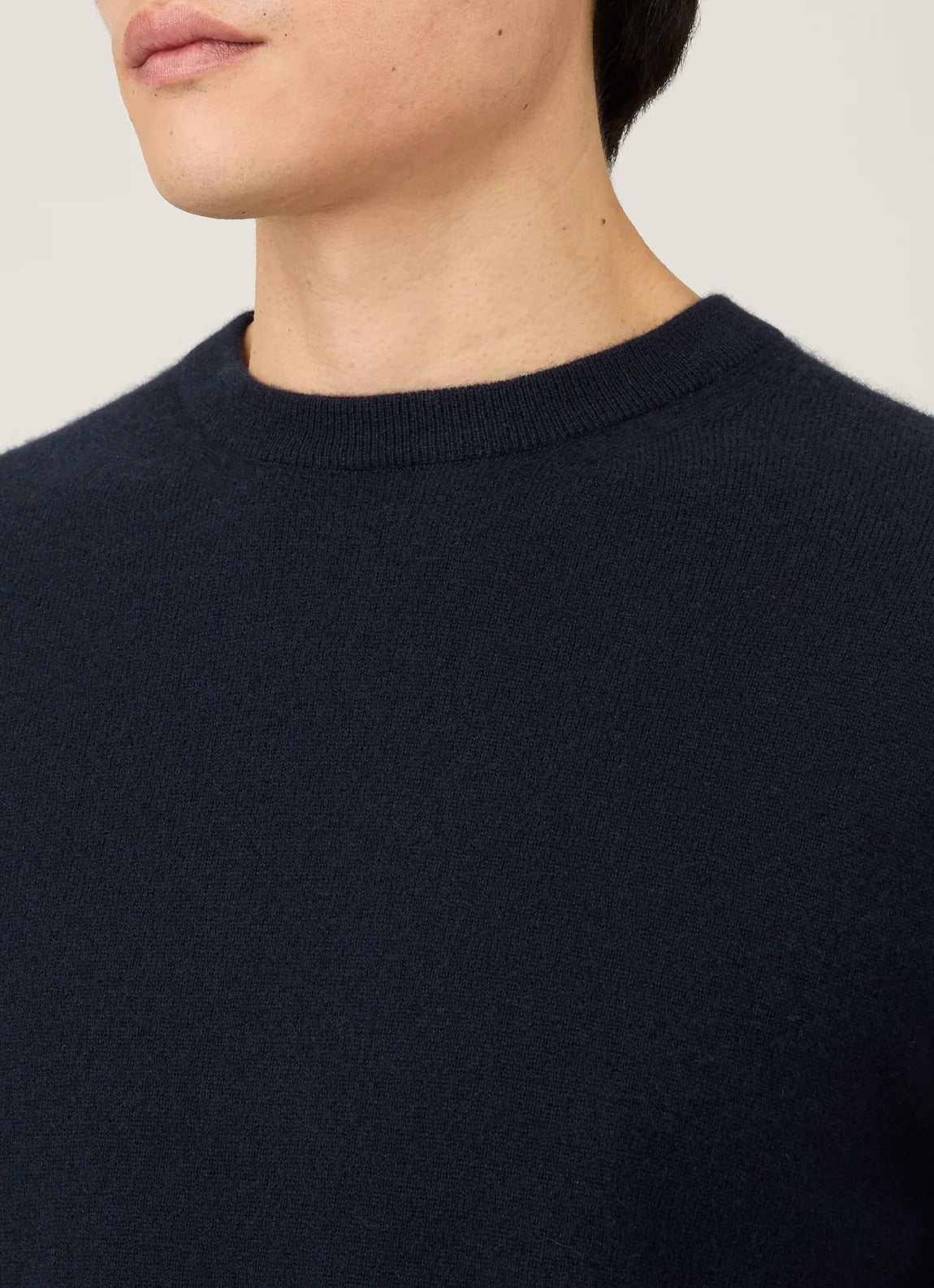 Cashmere Crew Neck Jumper - Navy