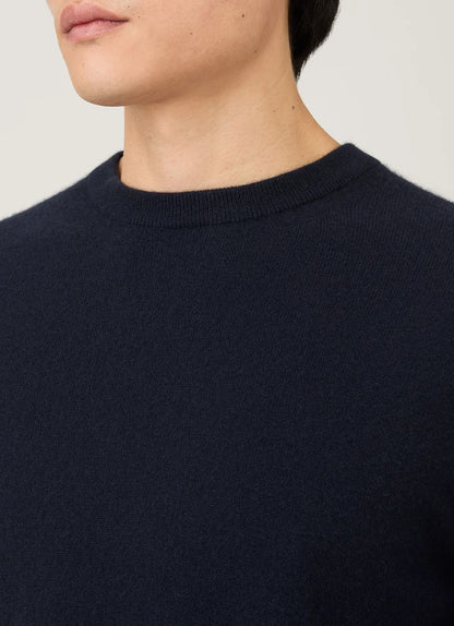 Cashmere Crew Neck Jumper - Navy
