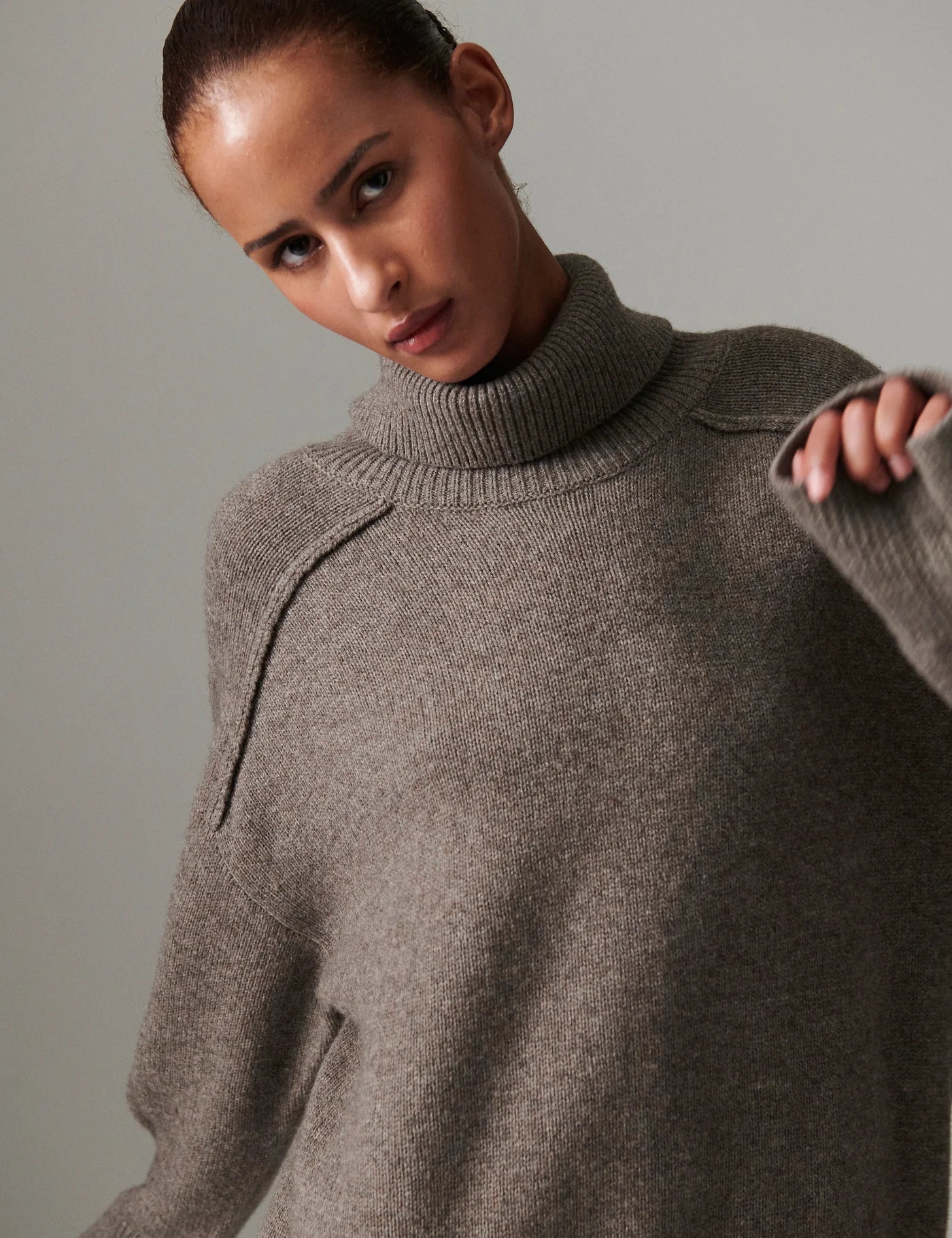 Clarke Soft Lamb Sweater - Choc Chip