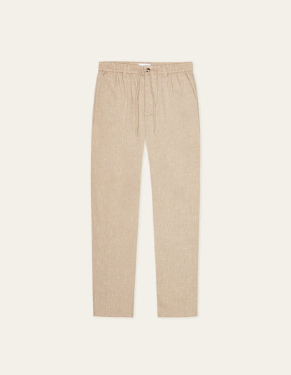 Como Tapered Slub Pants - Light Sand