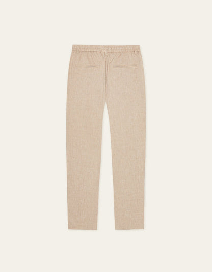 Como Tapered Slub Pants - Light Sand