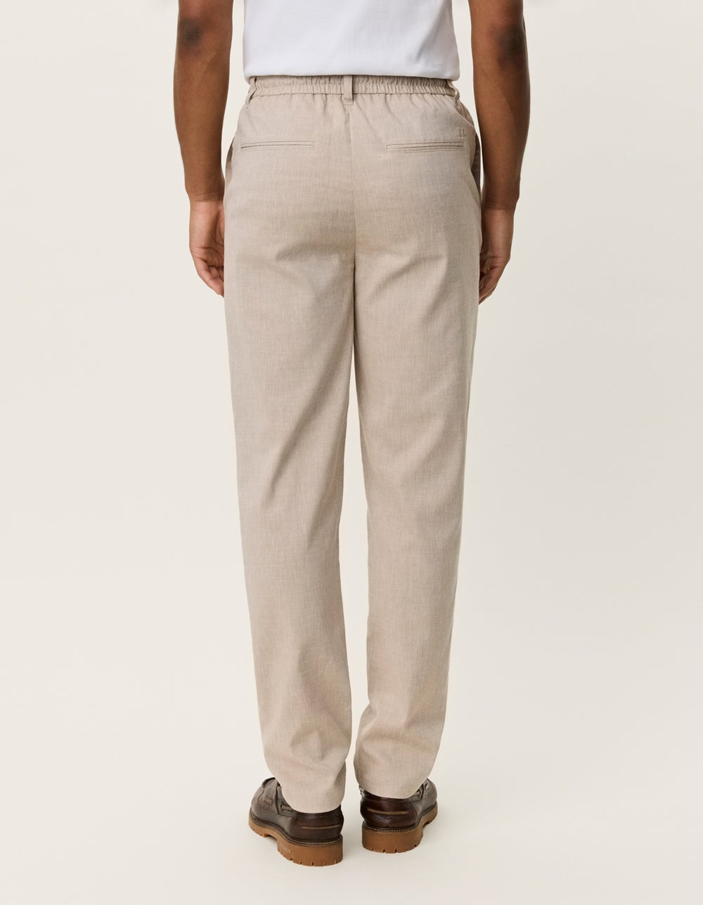 Como Tapered Slub Pants - Light Sand