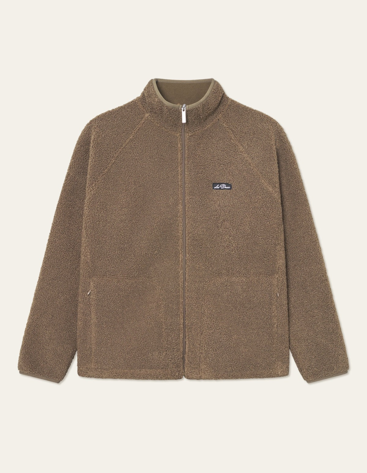 Creed Teddy Jacket in Teak Brown