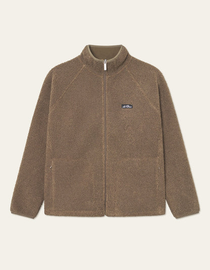 Creed Teddy Jacket in Teak Brown