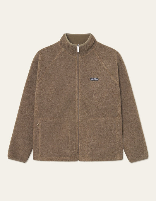 Creed Teddy Jacket in Teak Brown