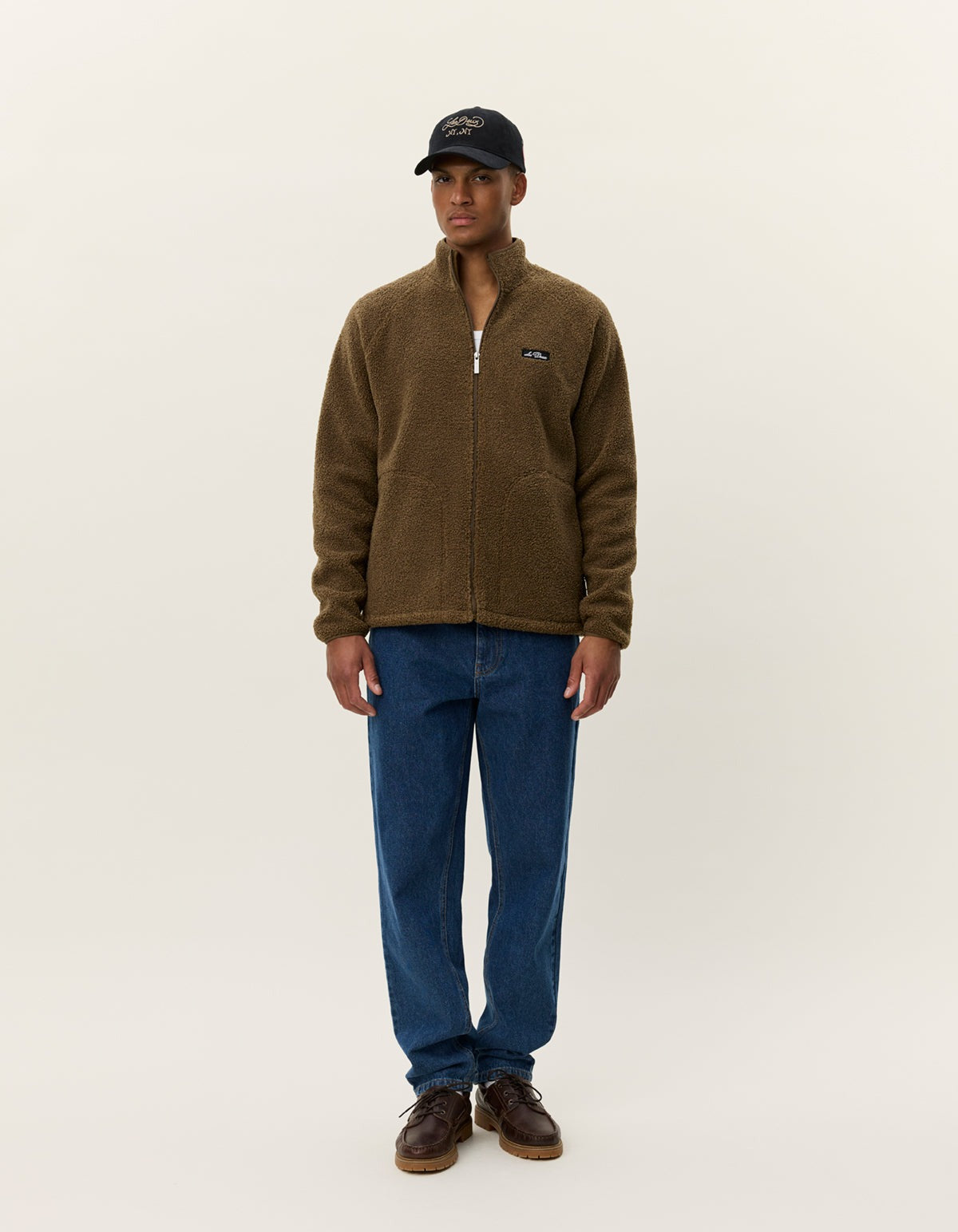 Creed Teddy Jacket in Teak Brown