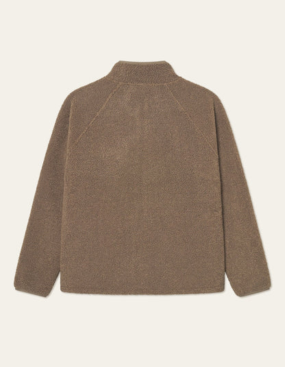Creed Teddy Jacket in Teak Brown