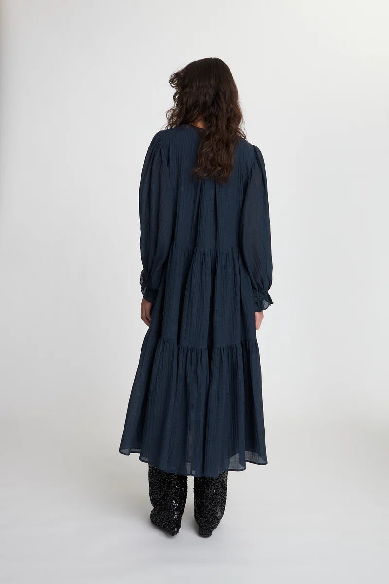 Crispy Dress Navy