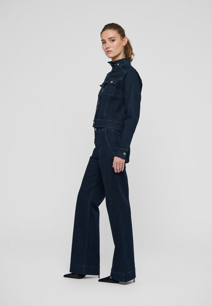 Kallas Denim Trousers in Dark Blue