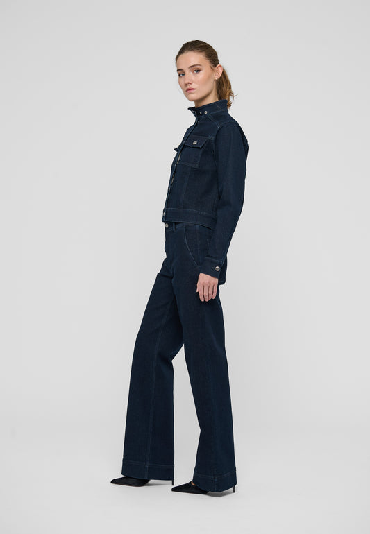 Kallas Denim Trousers in Dark Blue