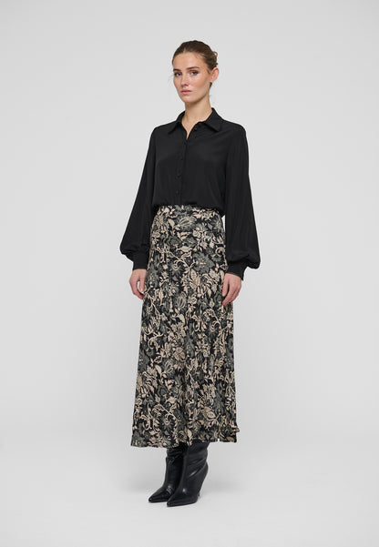 Lena Blouse with Special Trim in Black