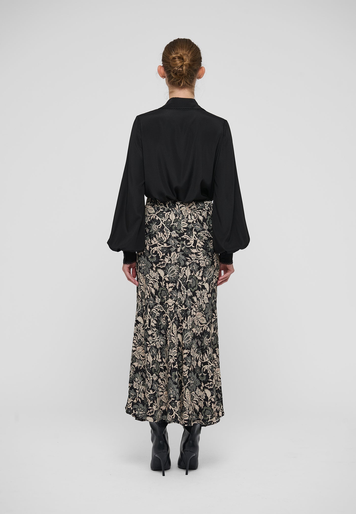 Lena Blouse with Special Trim in Black