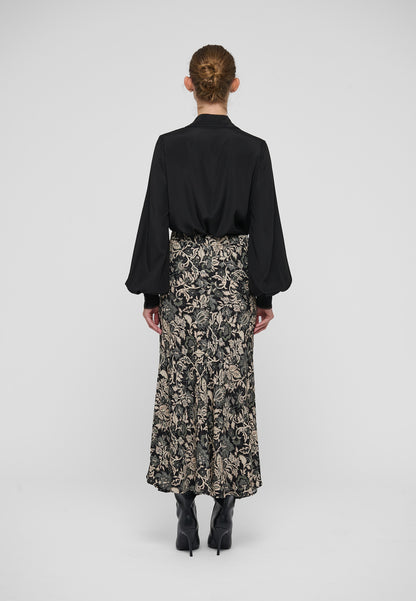 Lena Blouse with Special Trim in Black