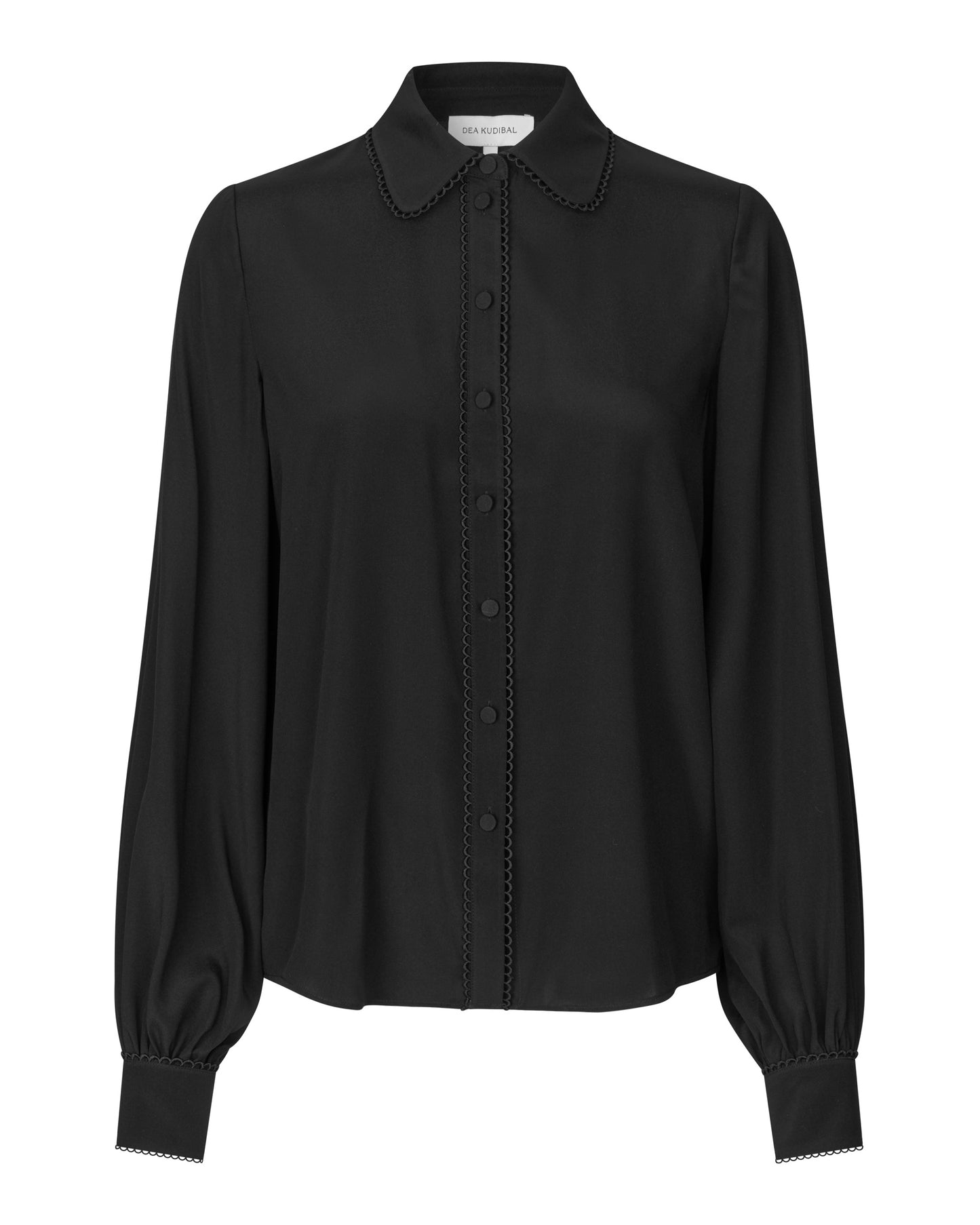 Lena Blouse with Special Trim in Black