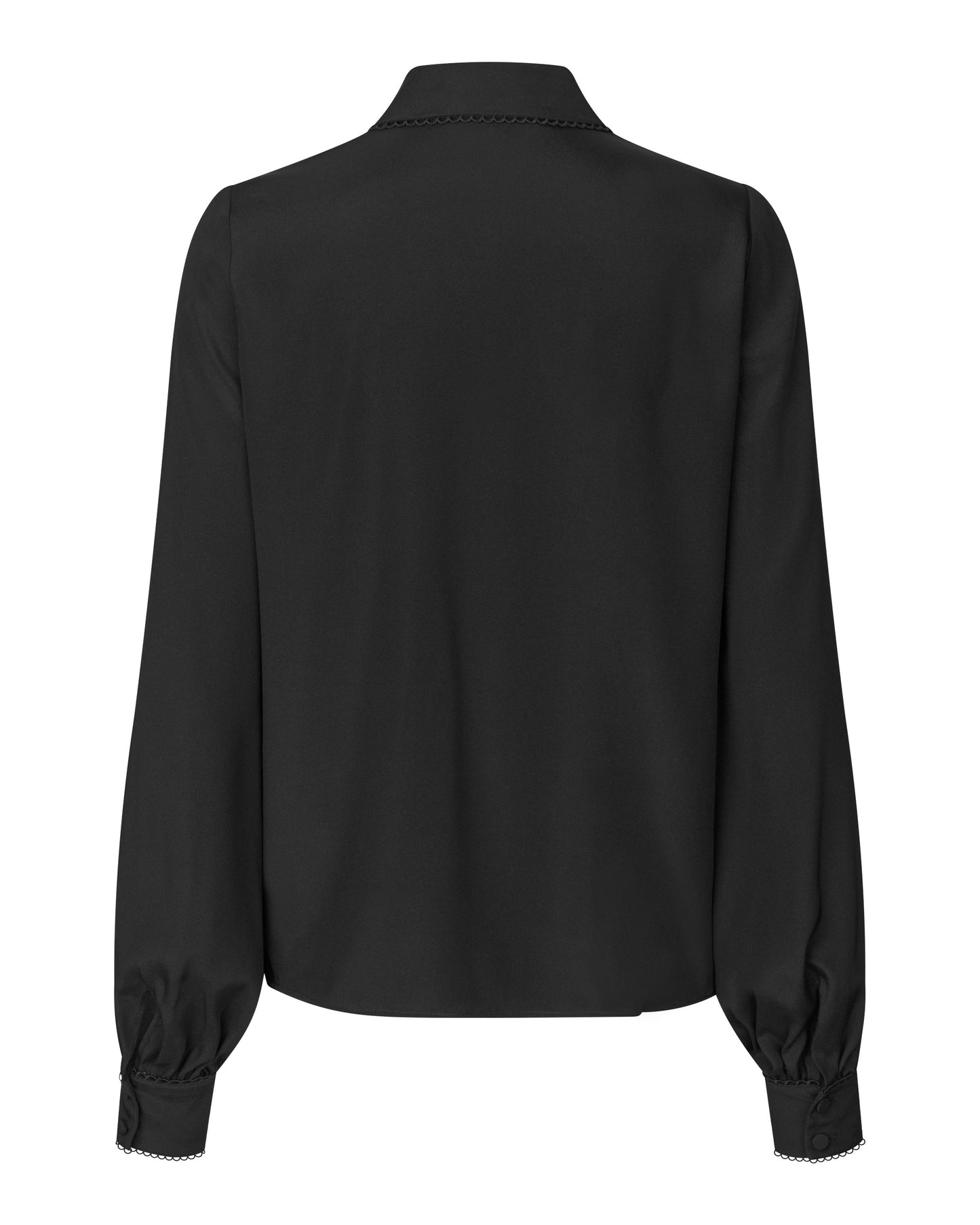 Lena Blouse with Special Trim in Black