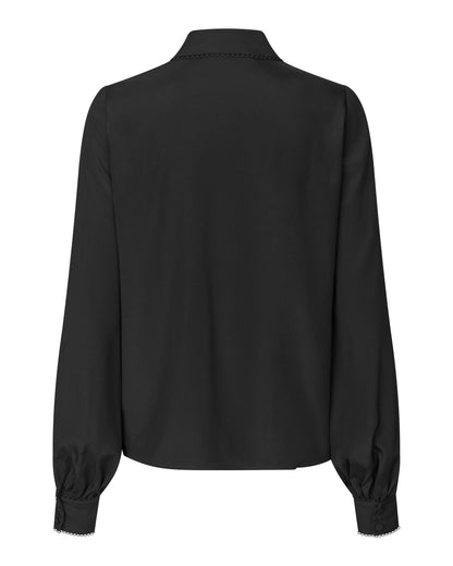 Lena Blouse with Special Trim in Black