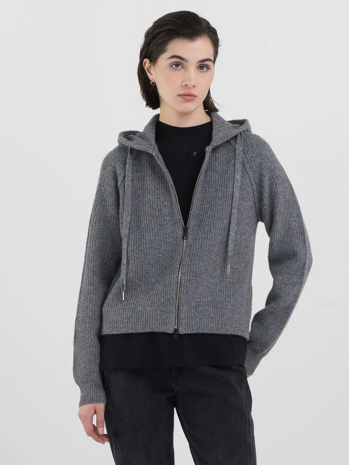 Cropped Hooded Sweater