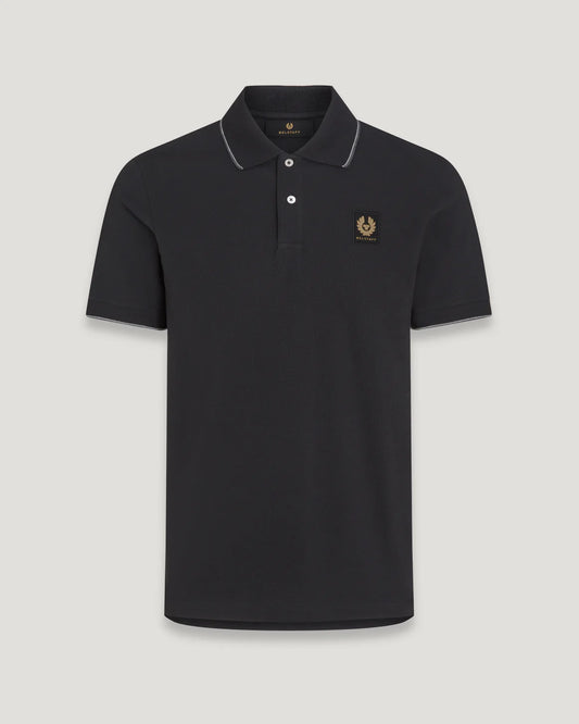 Double Tipped Black Polo