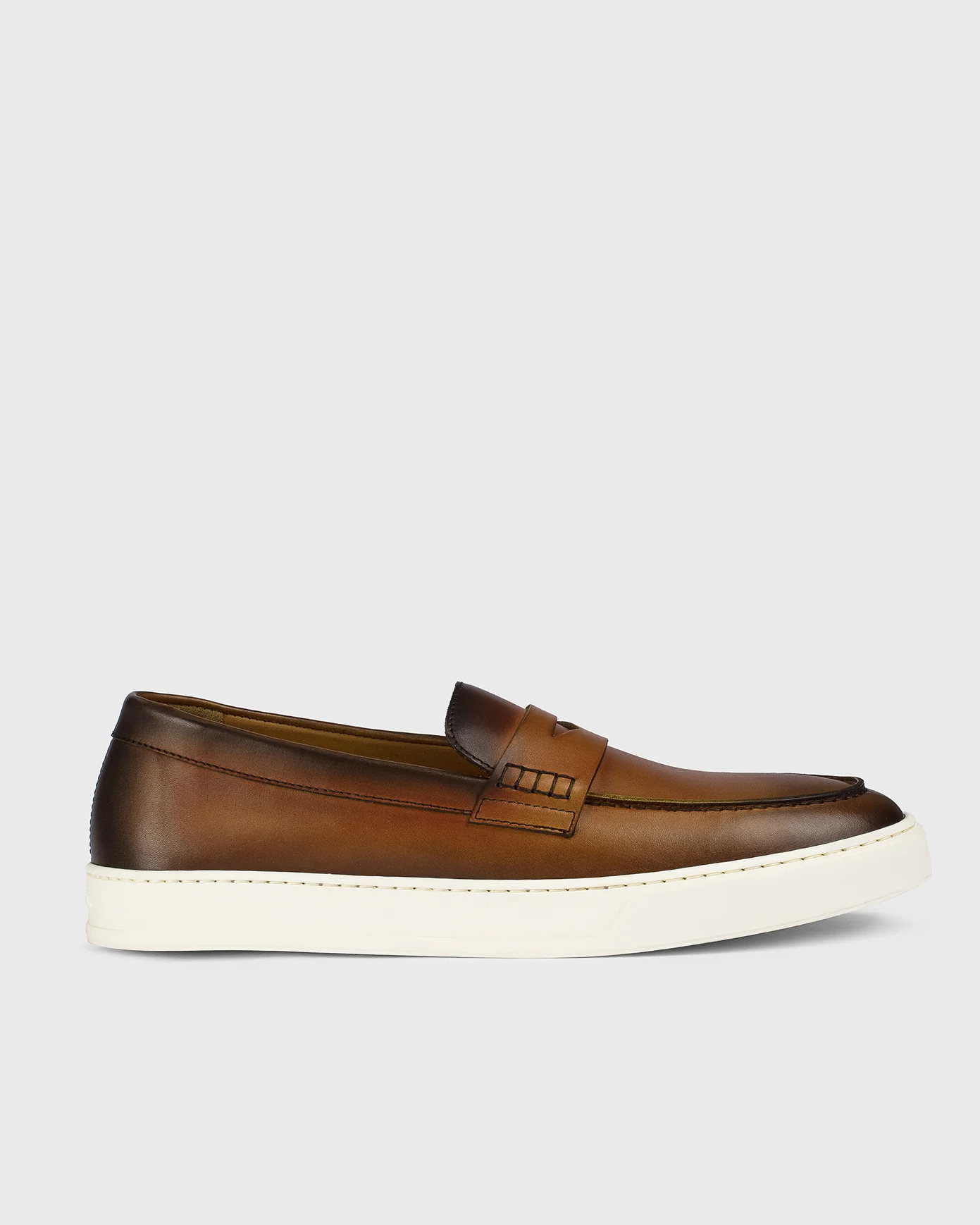 Camel Suede Slip On Loafer