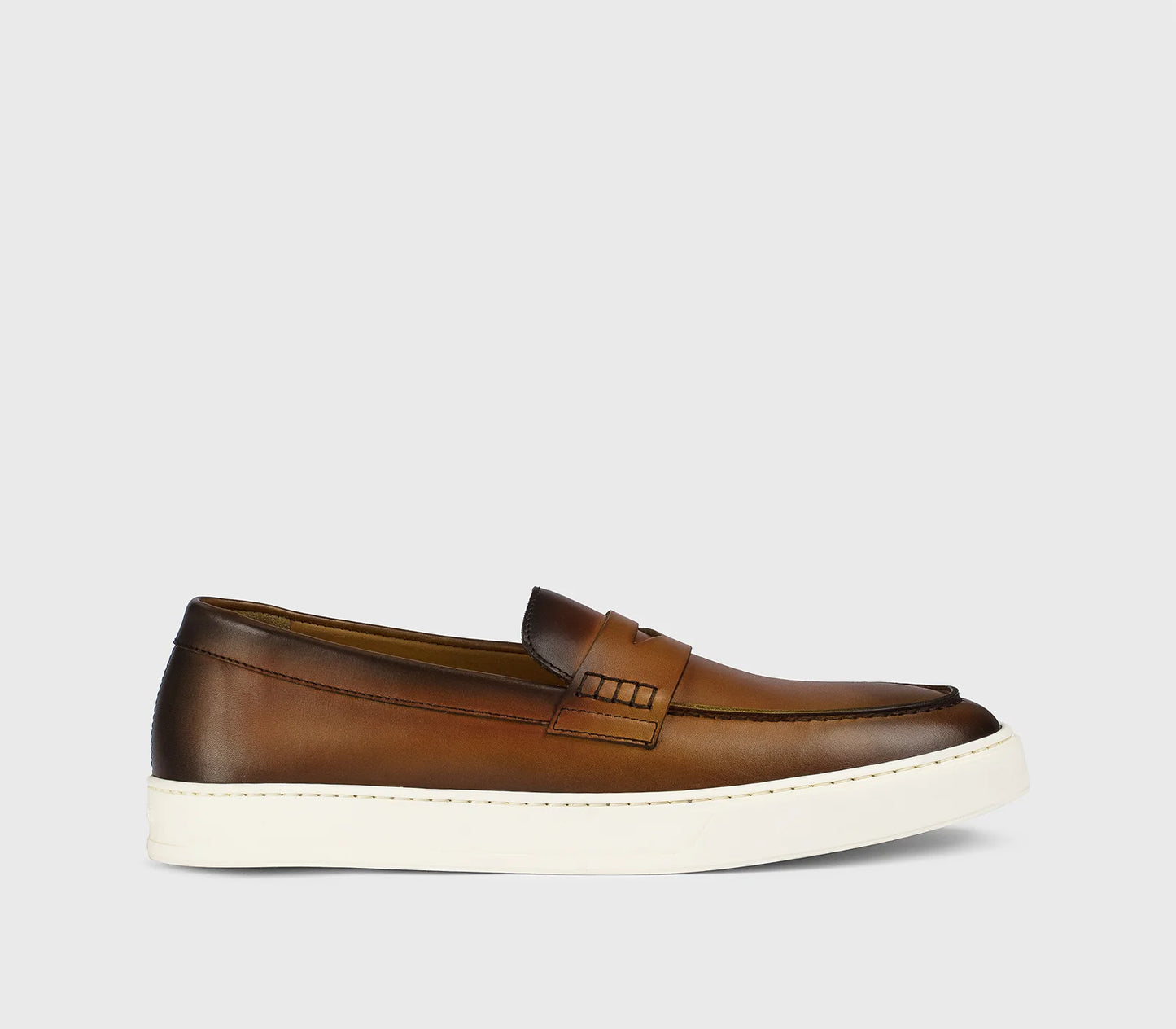 Camel Suede Slip On Loafer