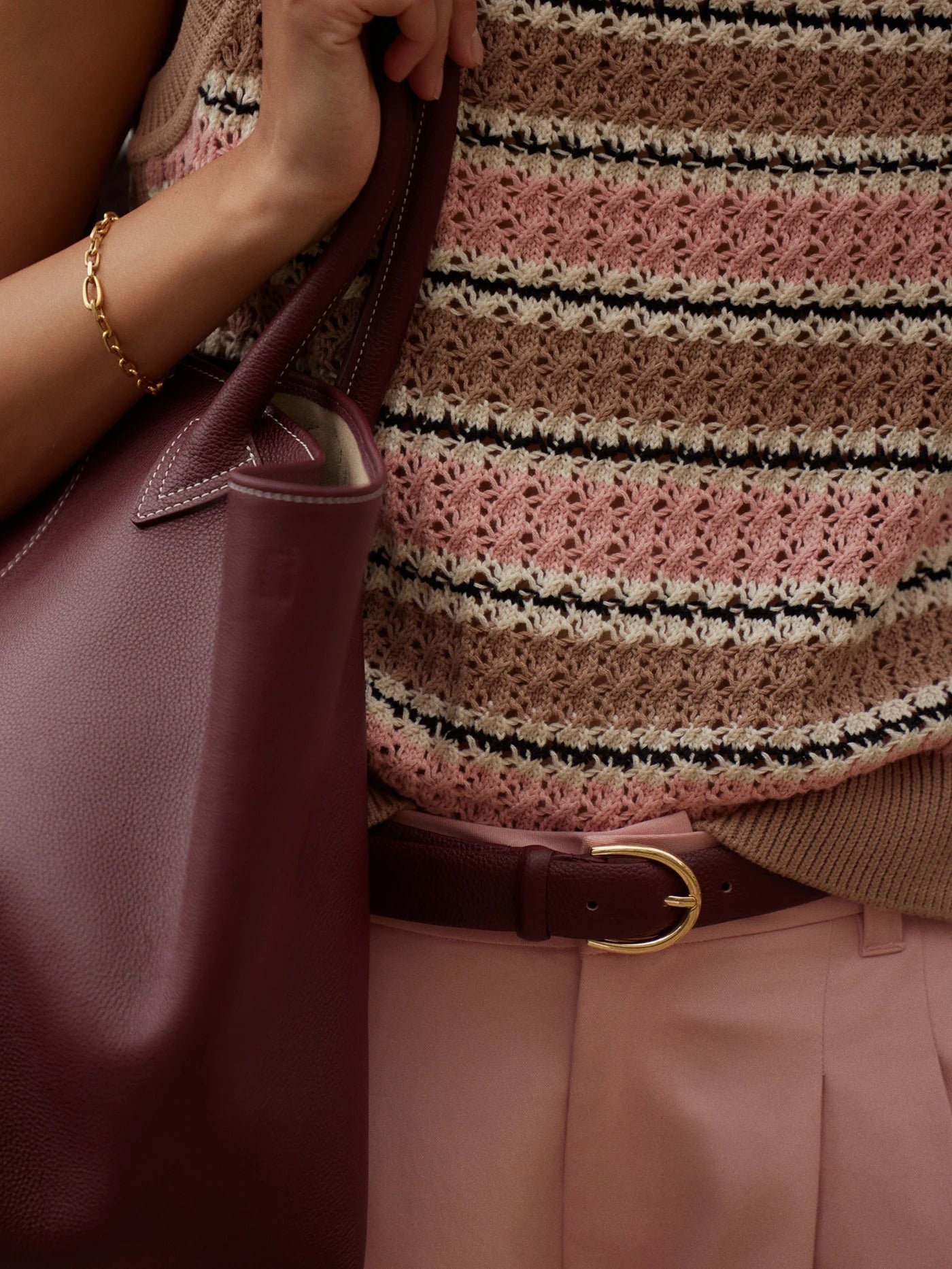 Deeley Stripe Stitch Tank Top