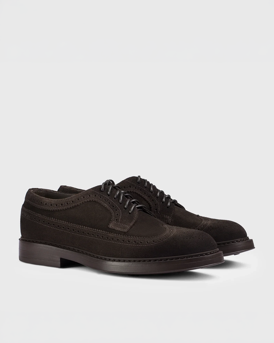 Suede Derby Lace Up Shoe