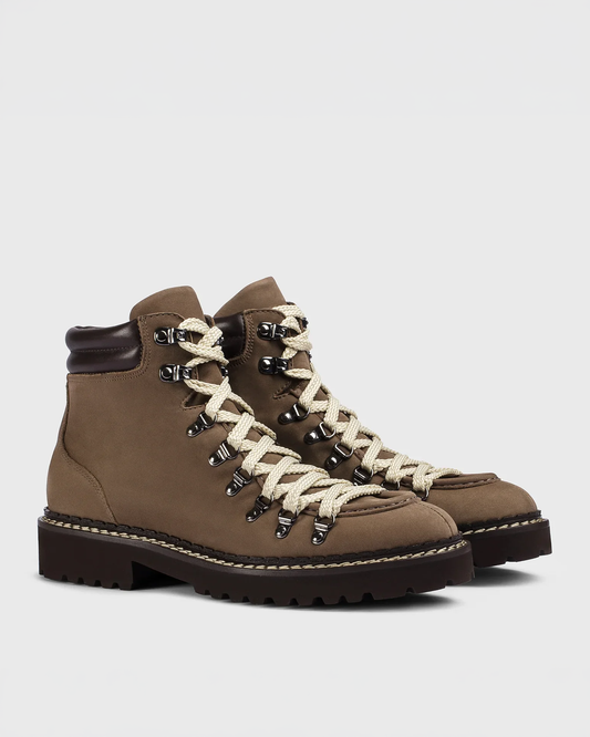 Suede Lace Up Ankle Boot