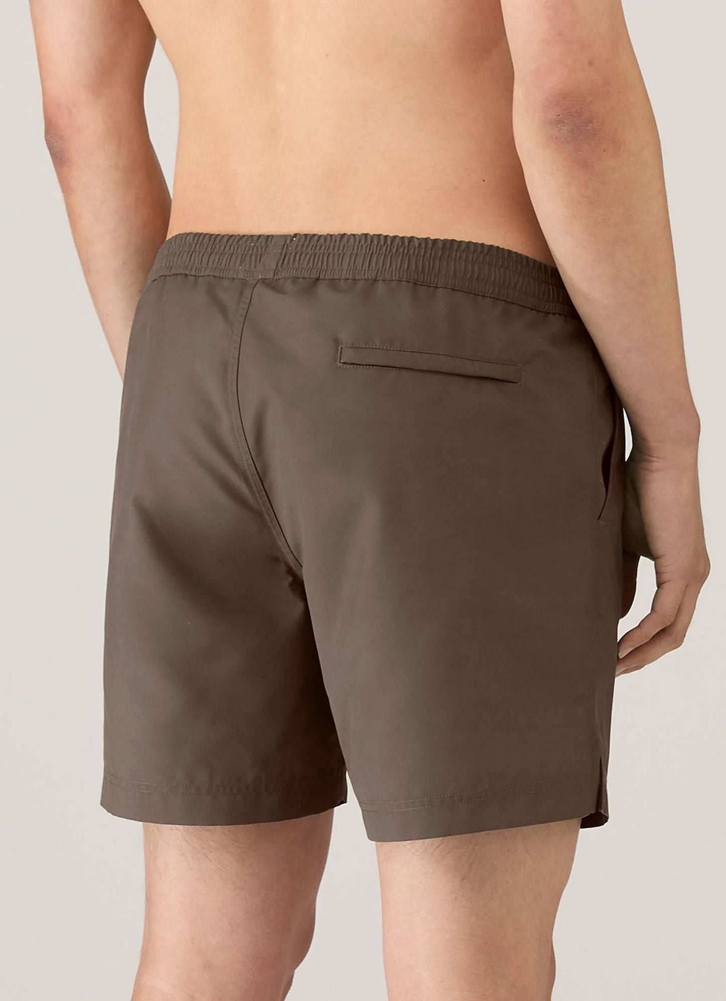 Drawstring Swim Shorts - Dark Walnut