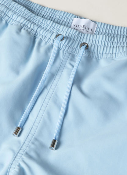 Drawstring Swim Shorts
 - Light Blue