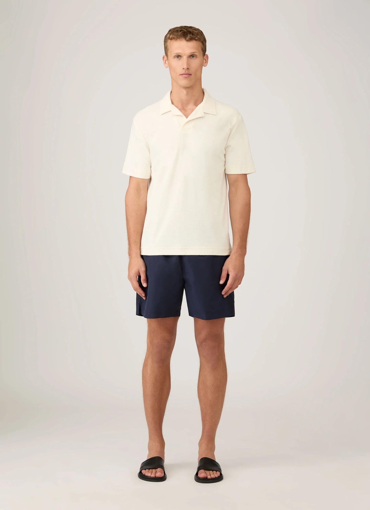 Drawstring Swim Shorts
 - Navy