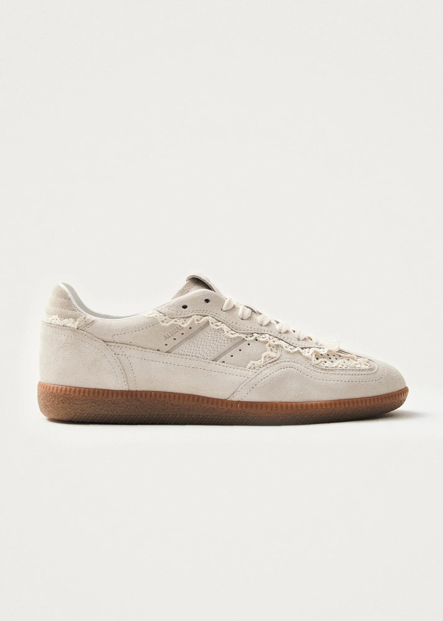 TB490 Crochet Cream Leather Sneaker