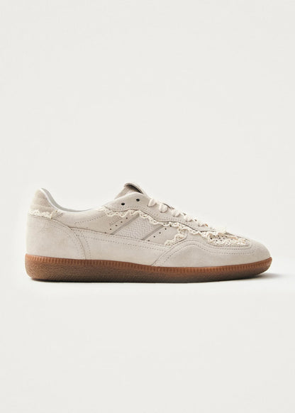 TB490 Crochet Cream Leather Sneaker