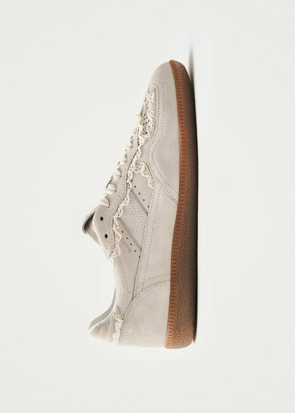 TB490 Crochet Cream Leather Sneaker