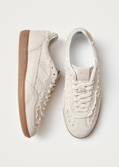 TB490 Crochet Cream Leather Sneaker