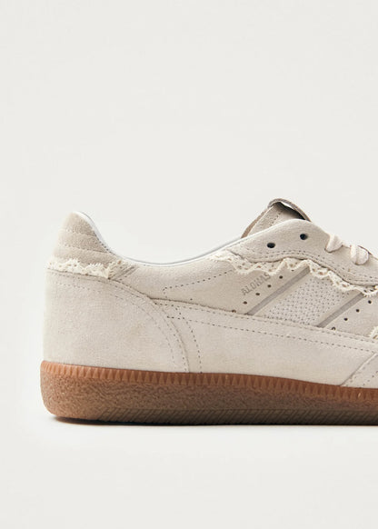 TB490 Crochet Cream Leather Sneaker