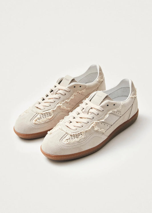 TB490 Crochet Cream Leather Sneaker