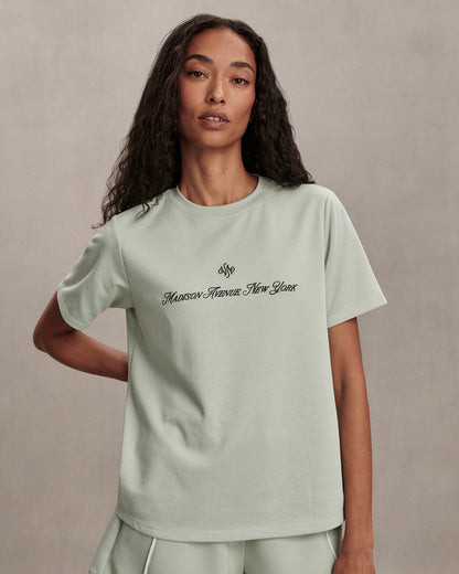 Eldon Graphic Tee - Aqua Foam